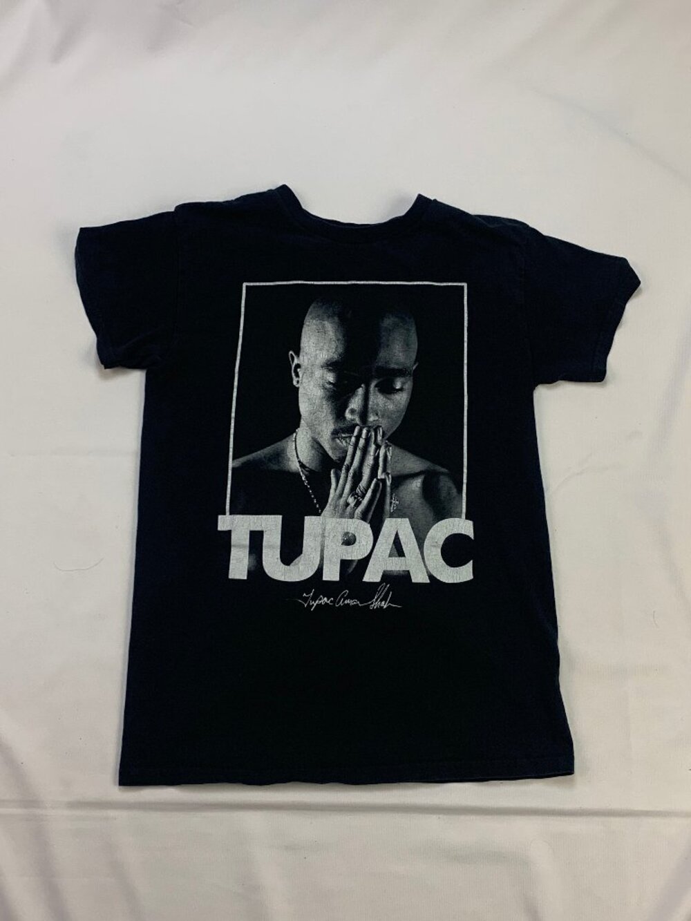 Tupac black t shirt mens small